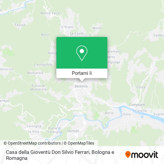Mappa Casa della Gioventù Don Silvio Ferrari