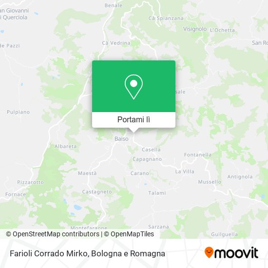 Mappa Farioli Corrado Mirko