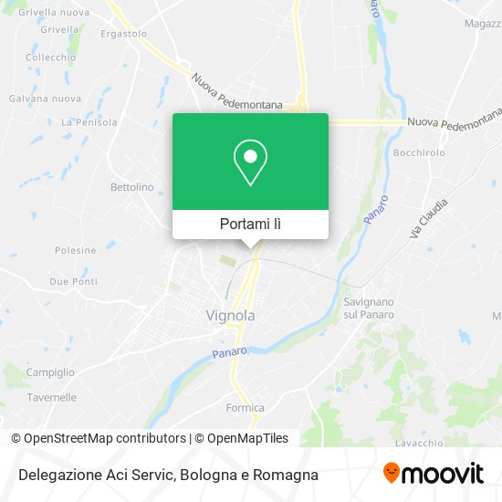 Mappa Delegazione Aci Servic