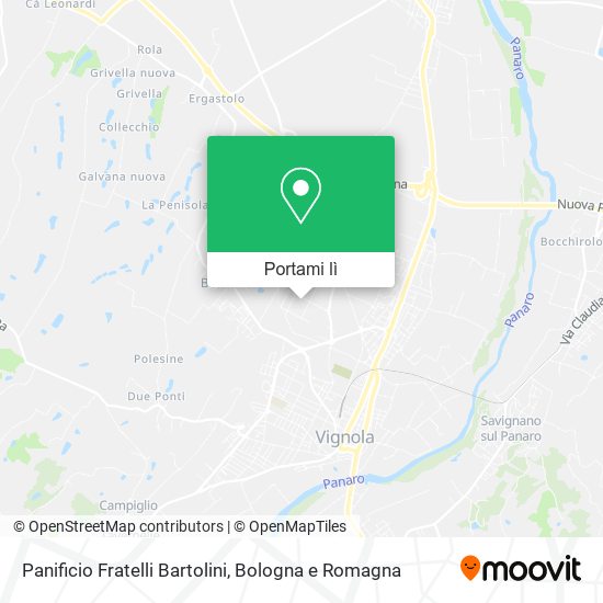 Mappa Panificio Fratelli Bartolini