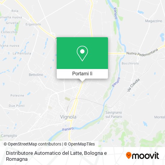 Mappa Distributore Automatico del Latte