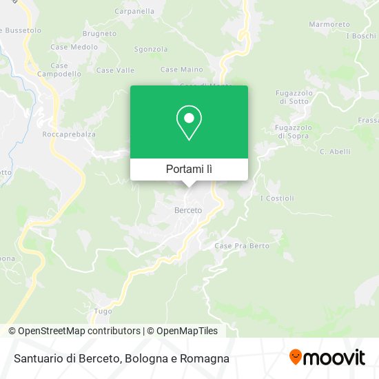 Mappa Santuario di Berceto