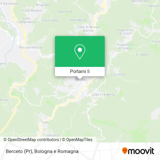 Mappa Berceto (Pr)