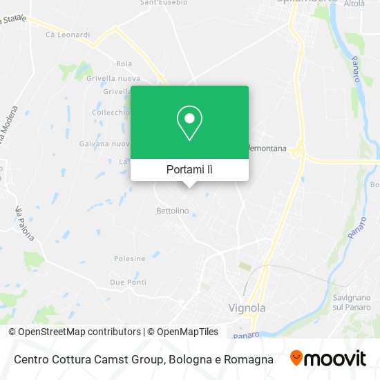 Mappa Centro Cottura Camst Group