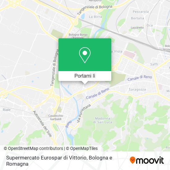 Mappa Supermercato Eurospar di Vittorio