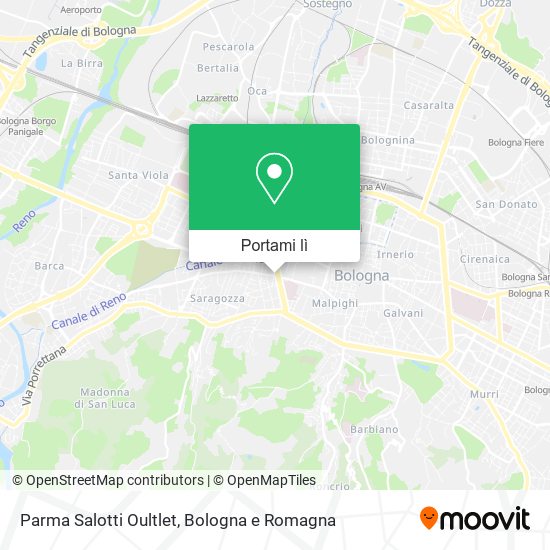 Mappa Parma Salotti Oultlet