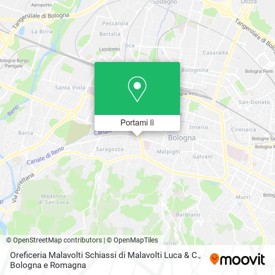 Mappa Oreficeria Malavolti Schiassi di Malavolti Luca & C.