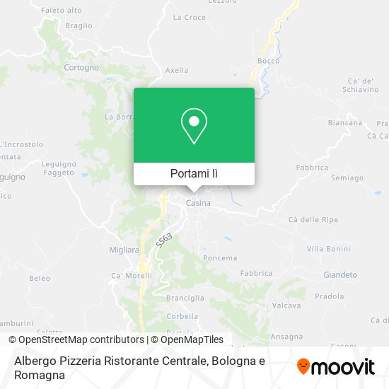 Mappa Albergo Pizzeria Ristorante Centrale