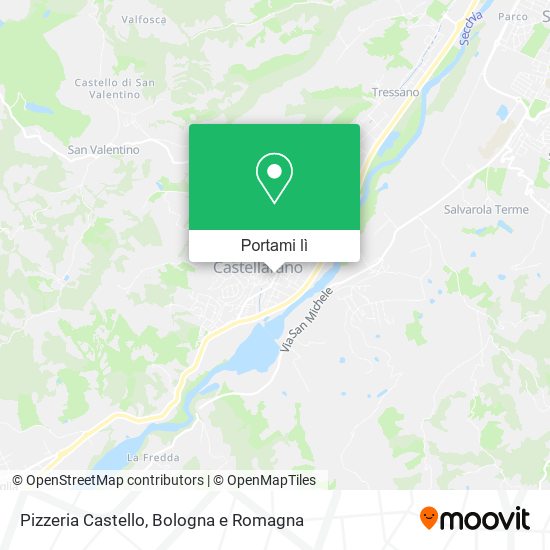 Mappa Pizzeria Castello