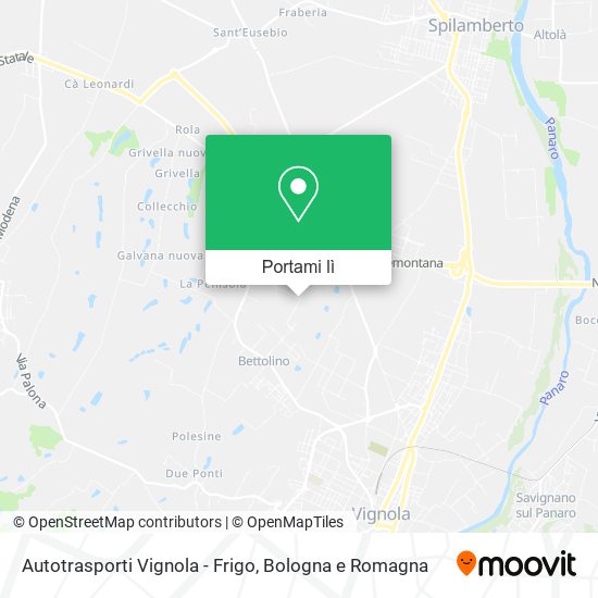 Mappa Autotrasporti Vignola - Frigo