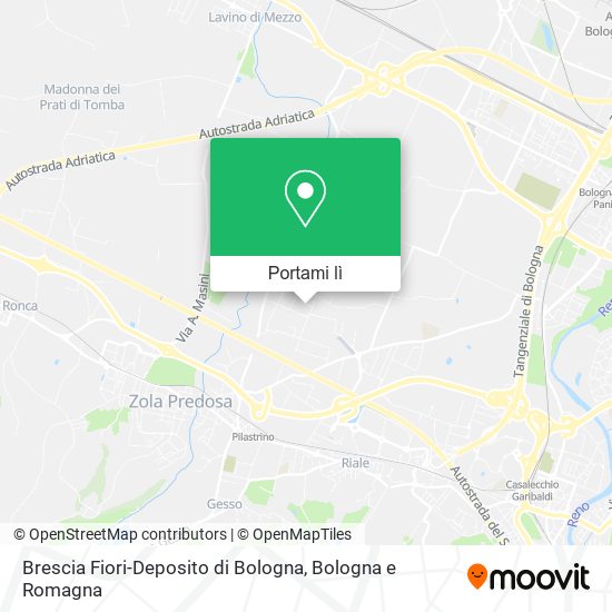 Mappa Brescia Fiori-Deposito di Bologna