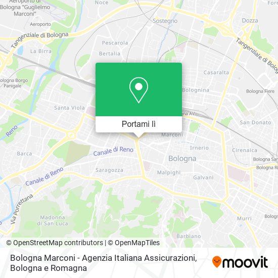 Mappa Bologna Marconi - Agenzia Italiana Assicurazioni