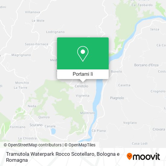 Mappa Tramutola Waterpark Rocco Scotellaro