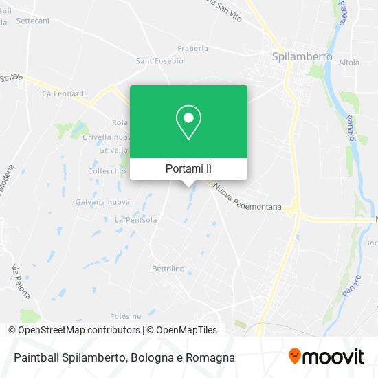 Mappa Paintball Spilamberto