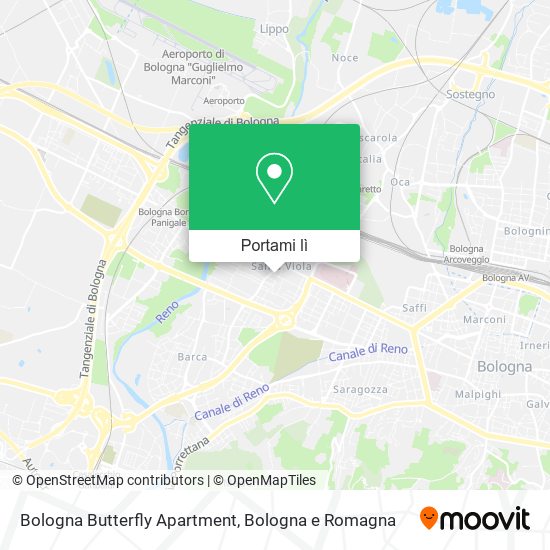 Mappa Bologna Butterfly Apartment