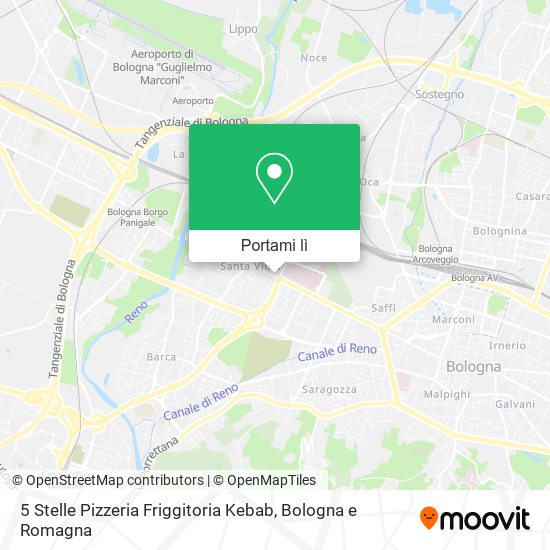 Mappa 5 Stelle Pizzeria Friggitoria Kebab