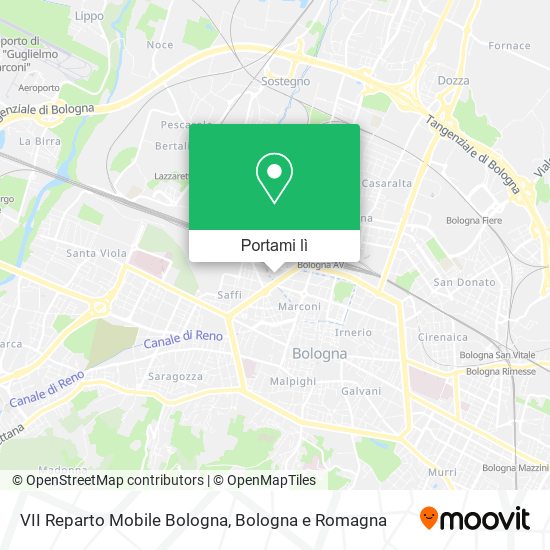 Mappa VII Reparto Mobile Bologna
