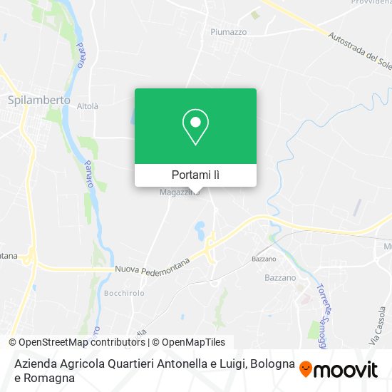 Mappa Azienda Agricola Quartieri Antonella e Luigi