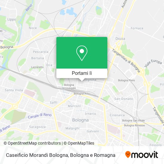 Mappa Caseificio Morandi Bologna