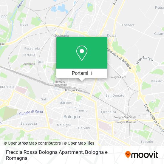 Mappa Freccia Rossa Bologna Apartment