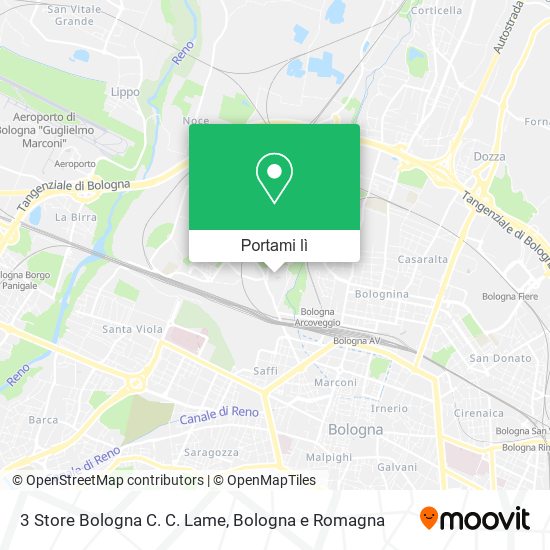 Mappa 3 Store Bologna C. C. Lame