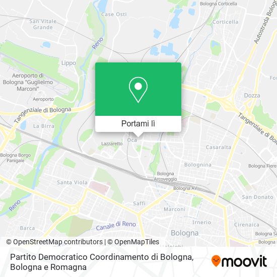 Mappa Partito Democratico Coordinamento di Bologna