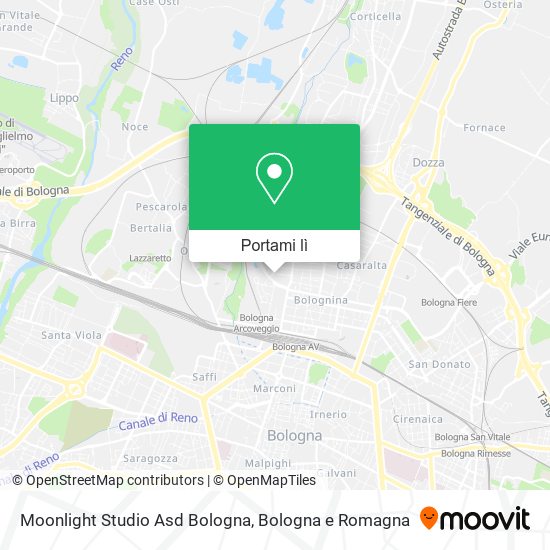 Mappa Moonlight Studio Asd Bologna