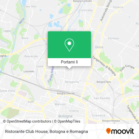 Mappa Ristorante Club House