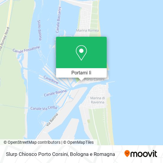 Mappa Slurp Chiosco Porto Corsini