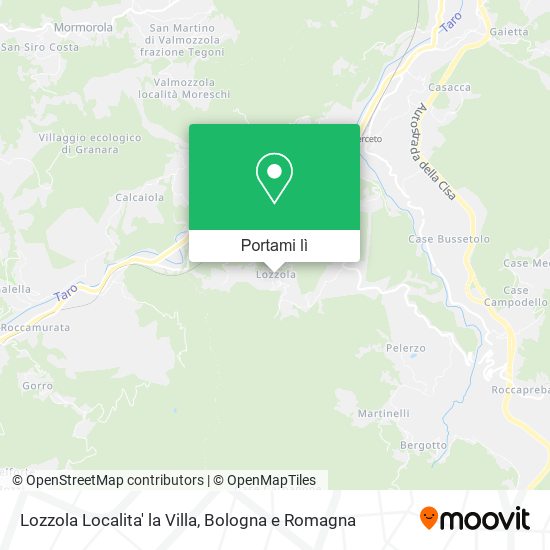 Mappa Lozzola Localita' la Villa