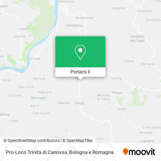 Mappa Pro-Loco Trinità di Canossa