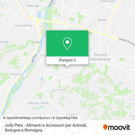 Mappa Jolly Pets - Alimenti e Accessori per Animali