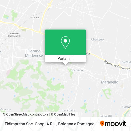 Mappa Fidimpresa Soc. Coop. A.R.L.