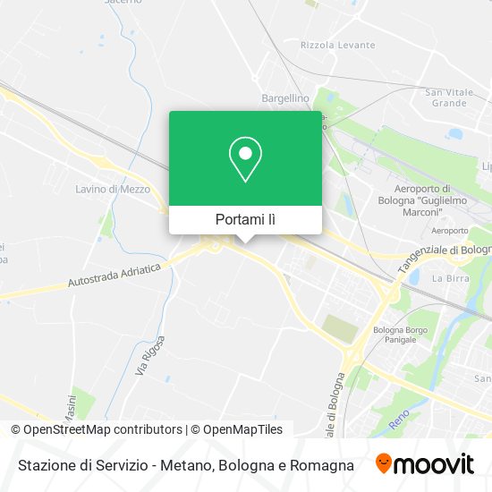 Mappa Stazione di Servizio - Metano