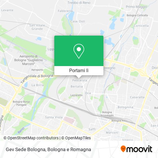 Mappa Gev Sede Bologna