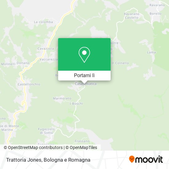 Mappa Trattoria Jones