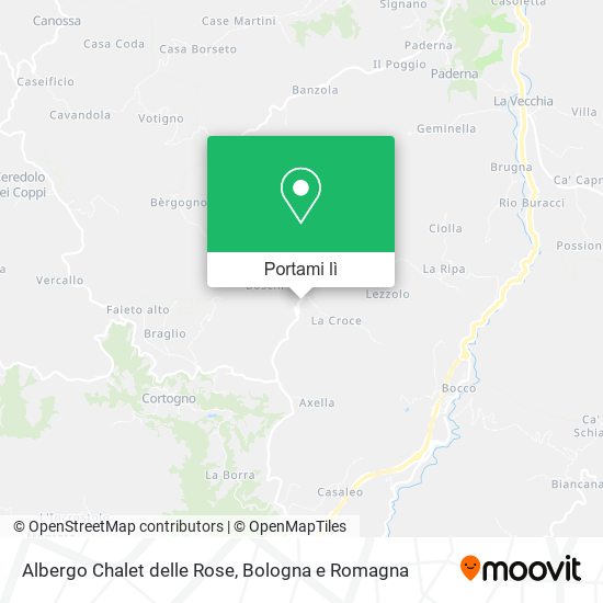 Mappa Albergo Chalet delle Rose
