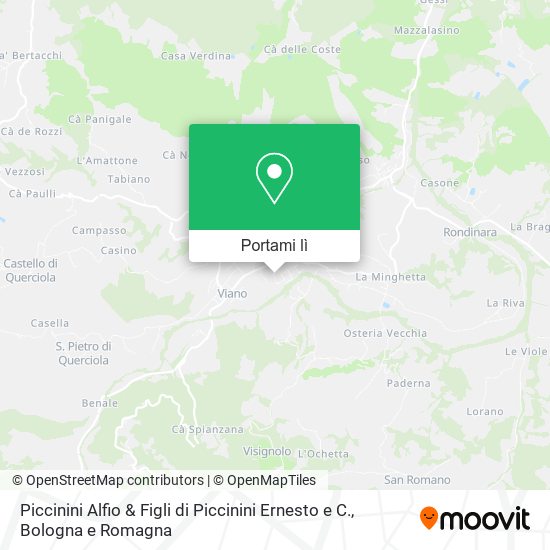 Mappa Piccinini Alfio & Figli di Piccinini Ernesto e C.