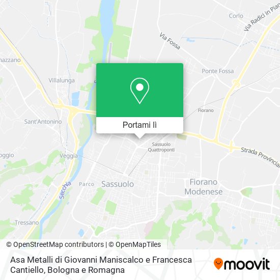Mappa Asa Metalli di Giovanni Maniscalco e Francesca Cantiello