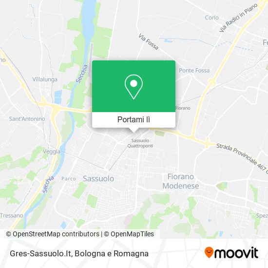 Mappa Gres-Sassuolo.It