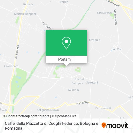 Mappa Caffe' della Piazzetta di Cuoghi Federico