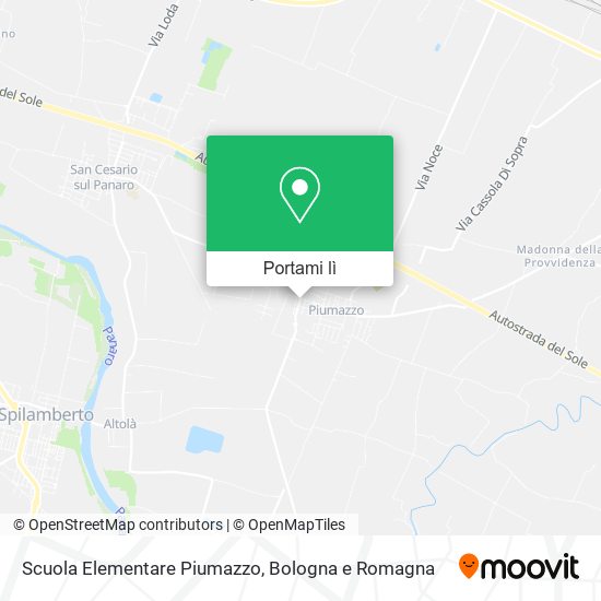 Mappa Scuola Elementare Piumazzo