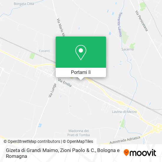 Mappa Gizeta di Grandi Maimo, Zioni Paolo & C.