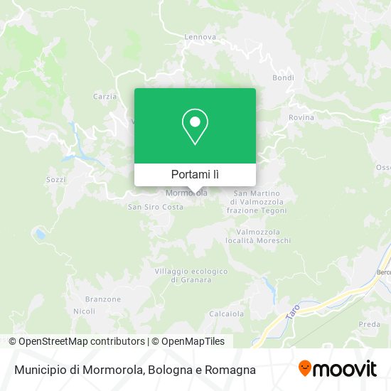 Mappa Municipio di Mormorola