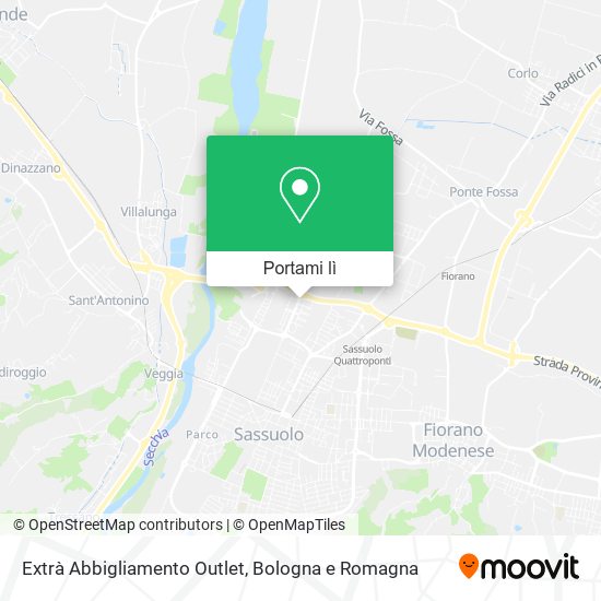 Mappa Extrà Abbigliamento Outlet