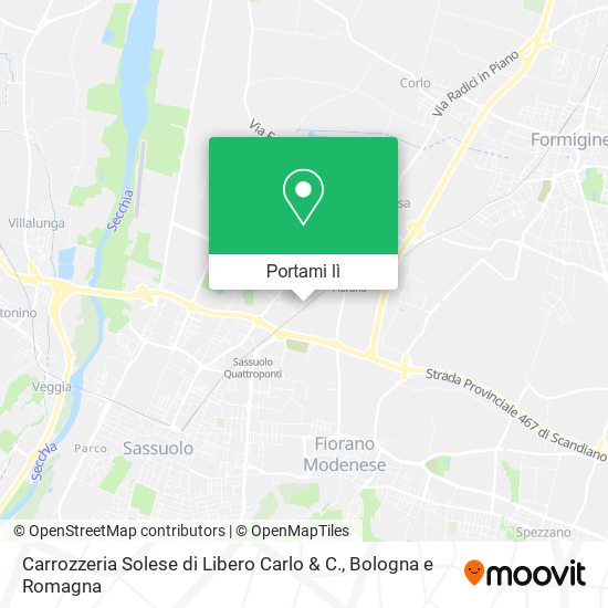Mappa Carrozzeria Solese di Libero Carlo & C.