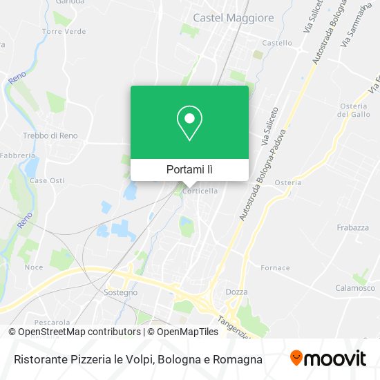 Mappa Ristorante Pizzeria le Volpi