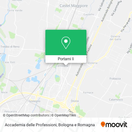 Mappa Accademia delle Professioni