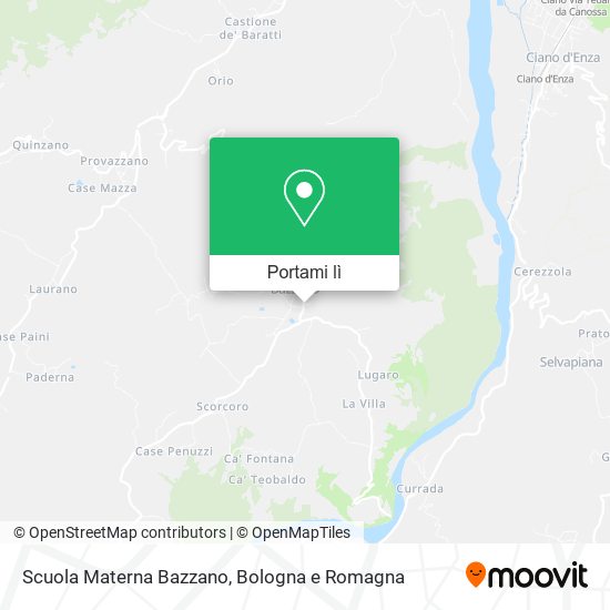 Mappa Scuola Materna Bazzano