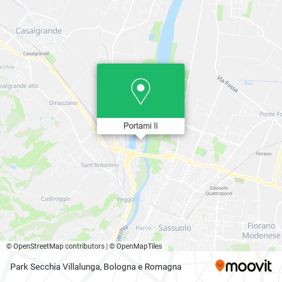 Mappa Park Secchia Villalunga